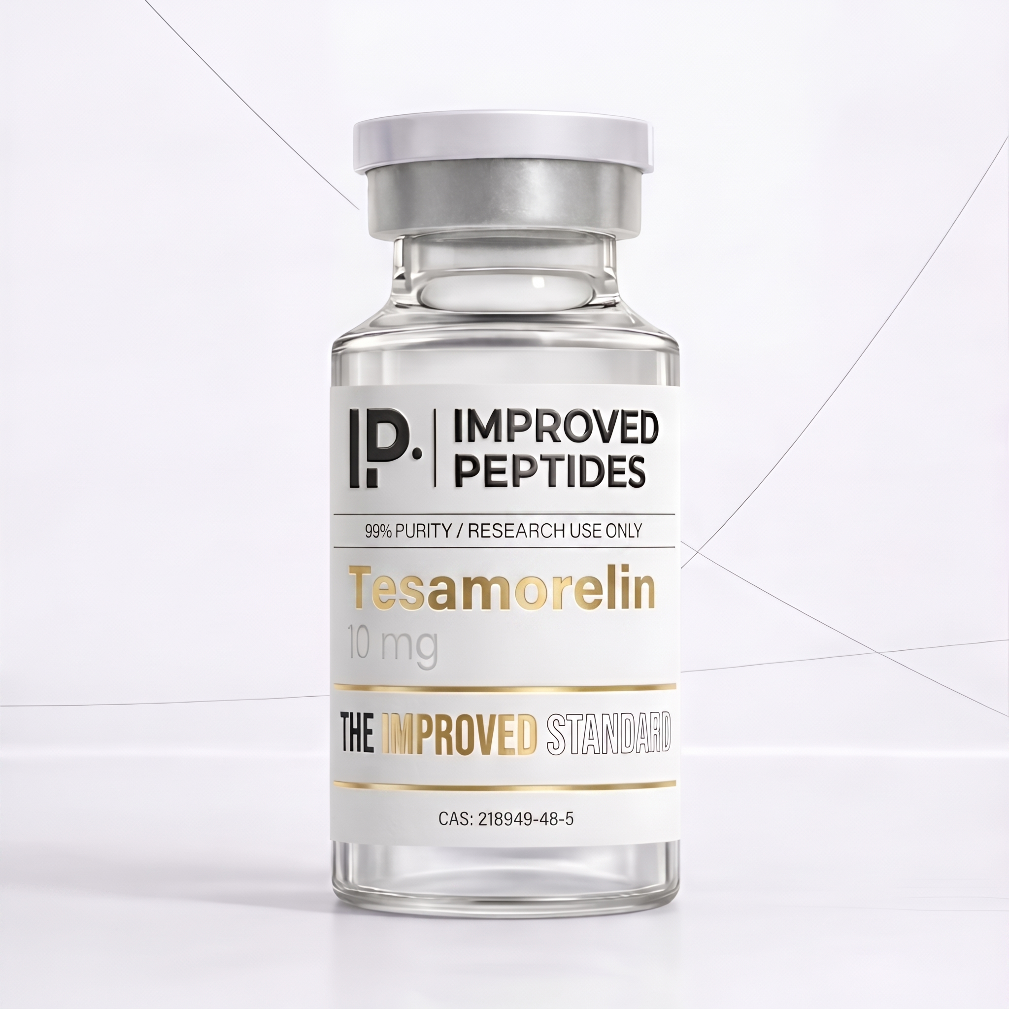 Tesamorelin 10mg research peptide vial - Improved Peptides